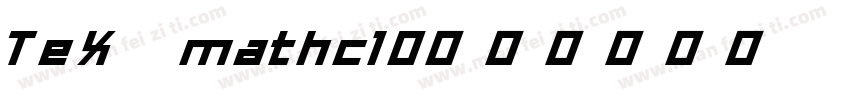 TeX mathc10字体转换